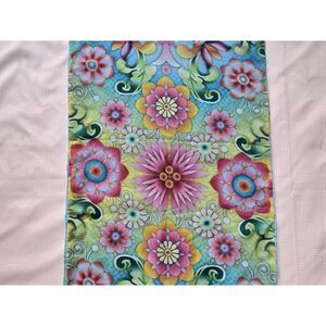 Catalina Estrada Hallmark Multicolor Floral Silk-Feel Scarf
